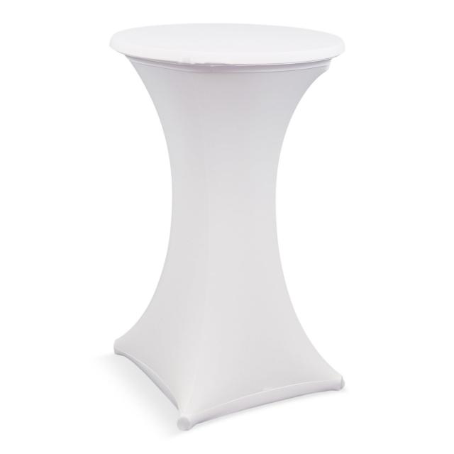 Stretchhusse, 70cm ø, weiß - für Stehtisch 