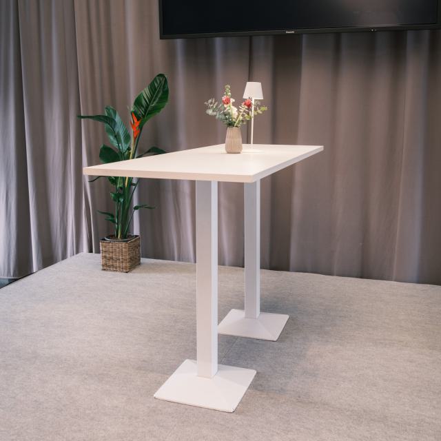 Hochtisch Kuadra all white, 175x70cm 