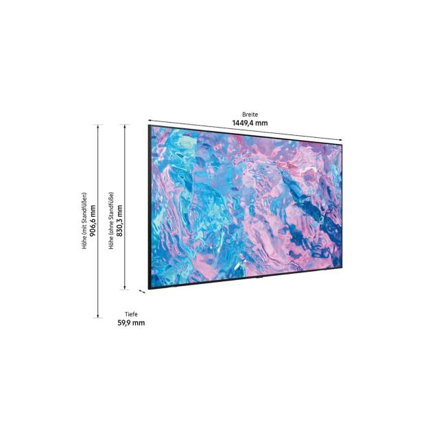 Bildschirm - TV Display 65 Zoll - Samsung Crystal UHD CU7170 Series 65 Zoll Fernseher, PurColor, Crystal Prozessor 4K, Motion Xcelerator, Smart TV, (Modell 2023, 65CU7170)