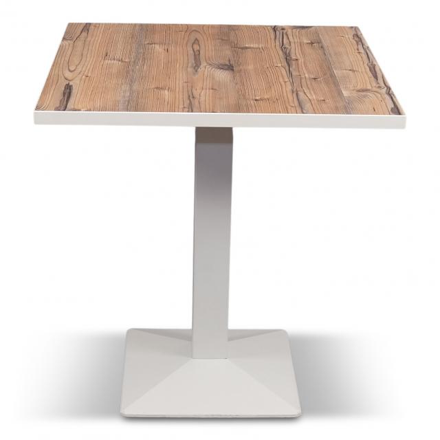 Bistrotisch Kuadra Pine, 70x70 cm - Hochwertiger, moderner Sitzisch ohne Decke zu verwenden