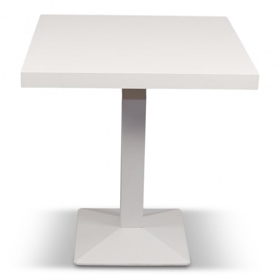 Bistrotisch Kuadra all white, 70x70 cm