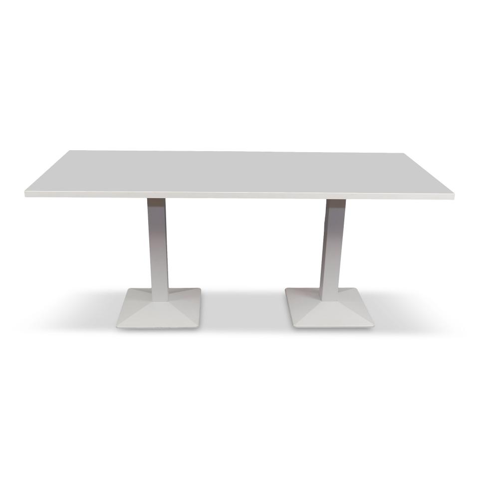Dinnertisch Kuadra all white, 175x70cm 