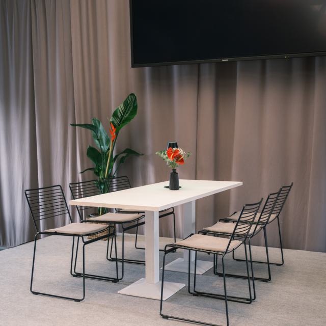 Dinnertisch Kuadra all white, 175x70cm 