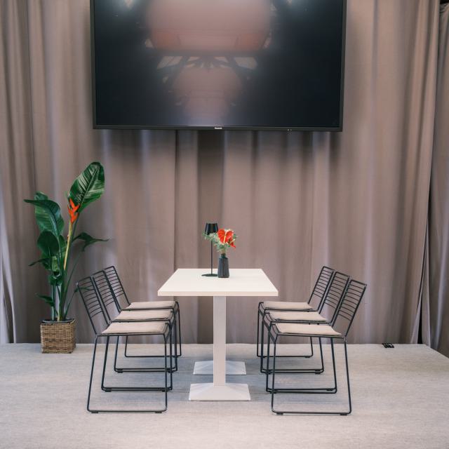 Dinnertisch Kuadra all white, 175x70cm 