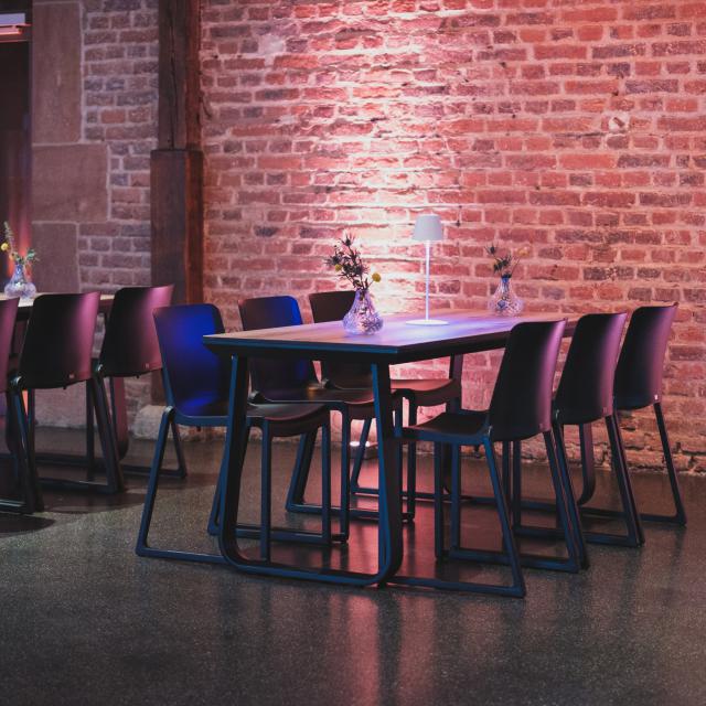 Dinnertisch Salt black oak, 180x70cm