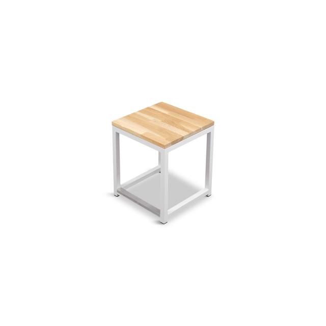 Loungetisch SMART, white, 34x34cm - 