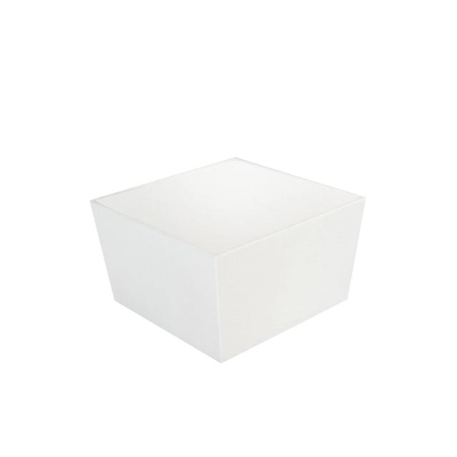 Loungetisch Conic, white - Abmessung	70 x 70 x 40 cm (LxBxH)
Tischplatte Acrylat satiniert weiss
Dieses Loungeset ist dank seiner UV- und Wasserbeständigkeit für den Innen- und Außenbereich geeignet.
