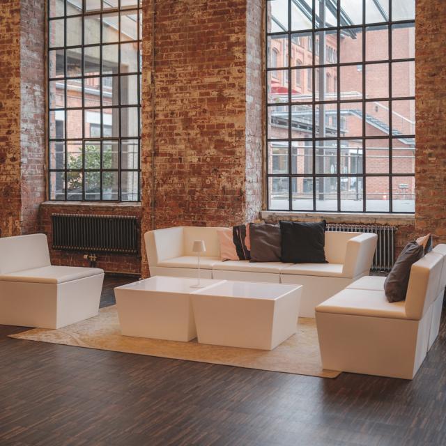 Loungetisch Conic, white
