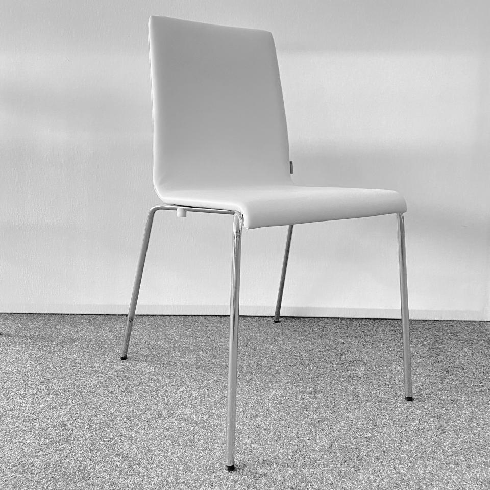 Designstuhl Kuadra, white