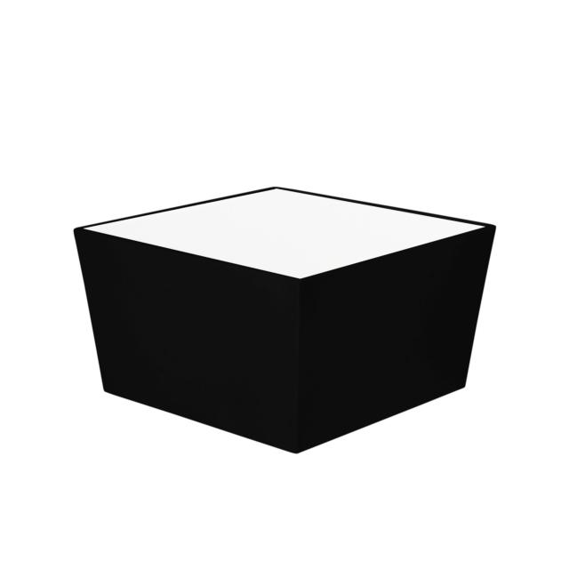 Loungetisch Conic, black - Abmessung 70 x 70 x 40 cm (LxBxH)
Tischplatte Acrylat satiniert weiss
Dieses Loungeset ist dank seiner UV- und Wasserbeständigkeit für den Innen- und Außenbereich geeignet.