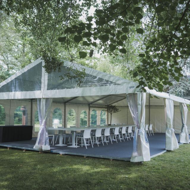 8x12m Giebelzelt (gesamt 96 qm)