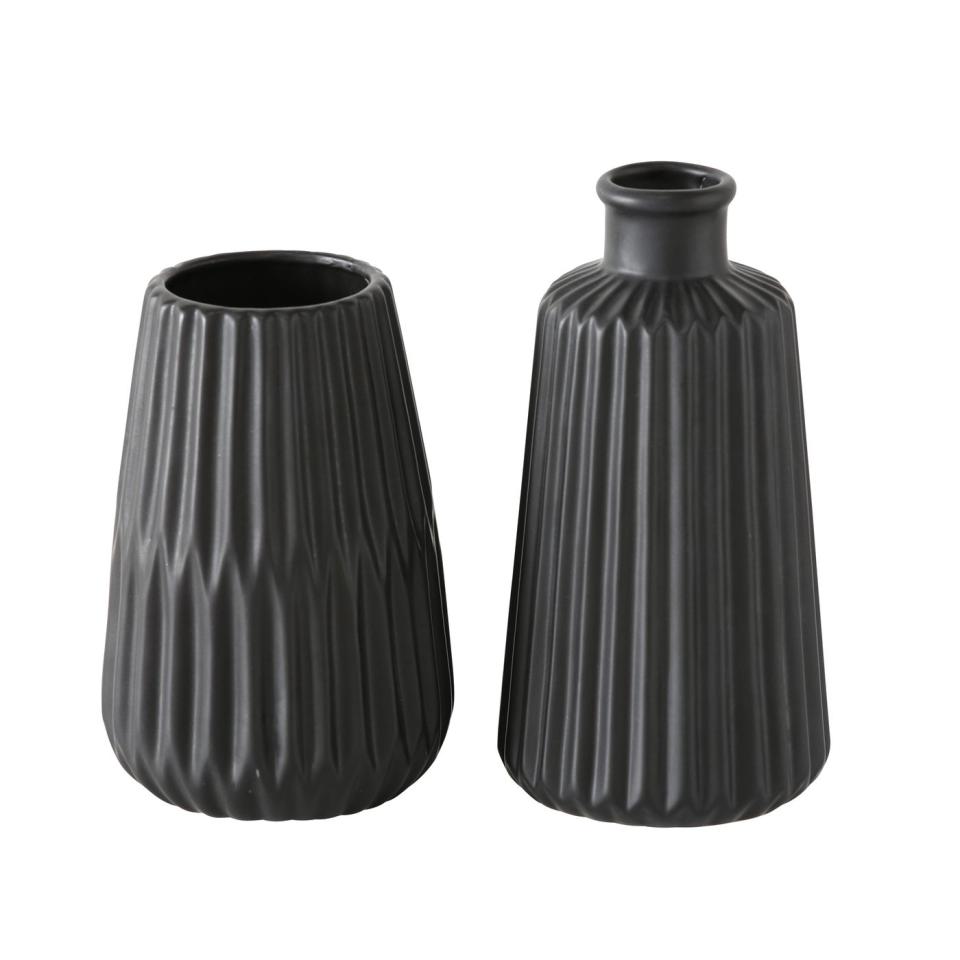 Vase Esko, black - Set 2 Stück