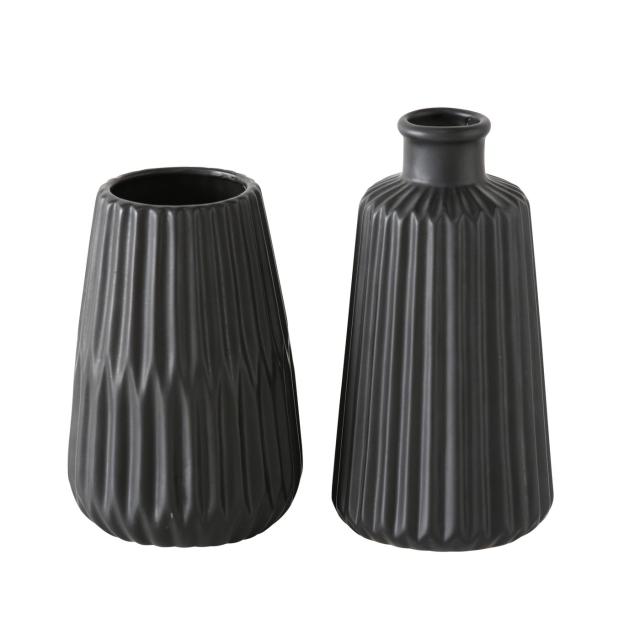 Vase Esko, black - Set 2 Stück - 
