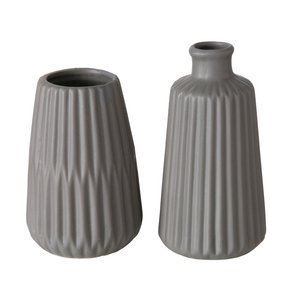 Vase Esko, gray - Set 2 Stück