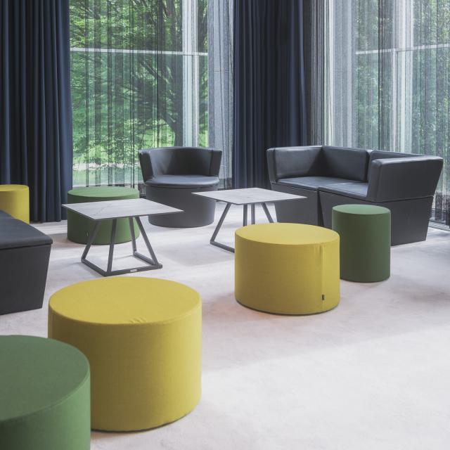 Loungehocker Pouf Wow, green - ø40 H48 cm