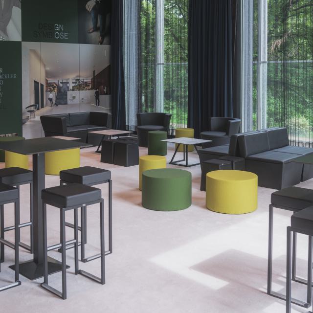 Loungehocker Pouf Wow, green - ø65 H43 cm