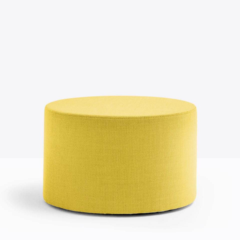 Loungehocker Pouf Wow, yellow - ø65 H43 cm