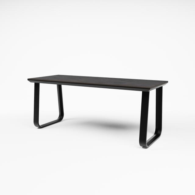 Dinnertisch Salt black moon, 180x70cm