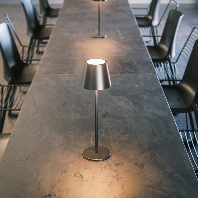 Dinnertisch Salt black moon, 180x70cm