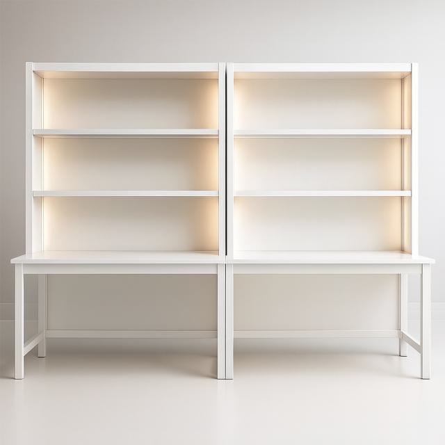 Bar-Rückwandregal, weiß - inkl. Beleuchtung und inkl. Aufsatz
Grundmaß: 1,50m x 0,70m 
Gesamthöhe: 2,27m 
Breite: 1,50m 