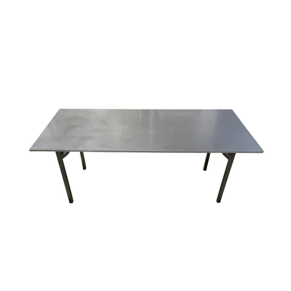 Arbeitstisch Edelstahl 183x76 cm