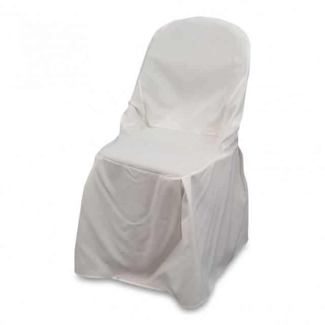 Stuhlhusse, Stoff, white für Klappstuhl  - für Klappstuhl 