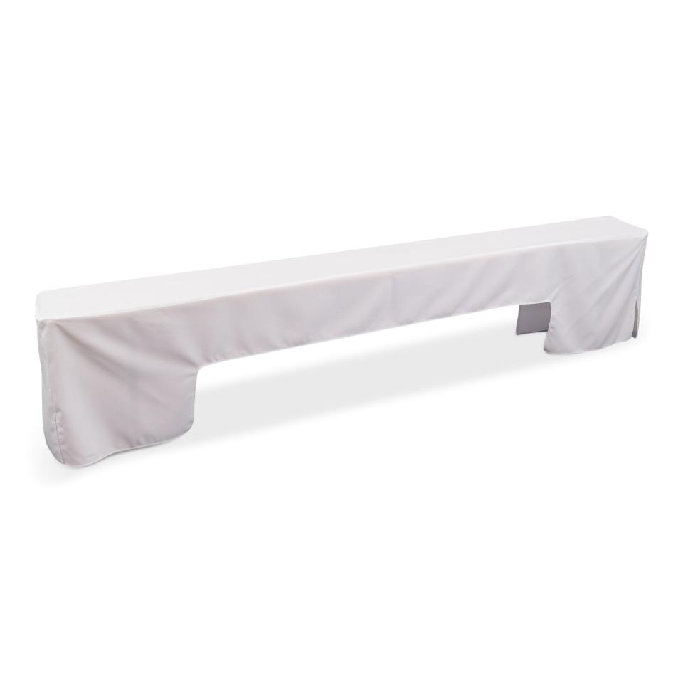 Bankhusse, 220x25cm, white kurz