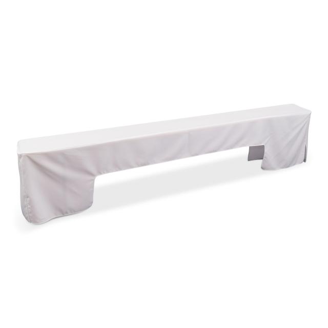 Bankhusse, 220x25cm, white kurz - 